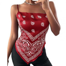 Load image into Gallery viewer, Women&#39;s Corset Sexy Crop Tops Bandana Print - slvhasitall
