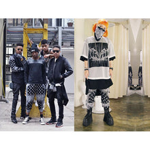 画像をギャラリービューアに読み込む, Men Hip Hop Polyester Paisley Bandana Print Jogger Sweatpants - slvhasitall
