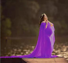 Load image into Gallery viewer, Chiffon Shawl Maternity Photography Props Elegant Maxi Gown
