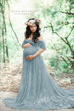 画像をギャラリービューアに読み込む, Maternity Lace Maxi Photography Props Gown
