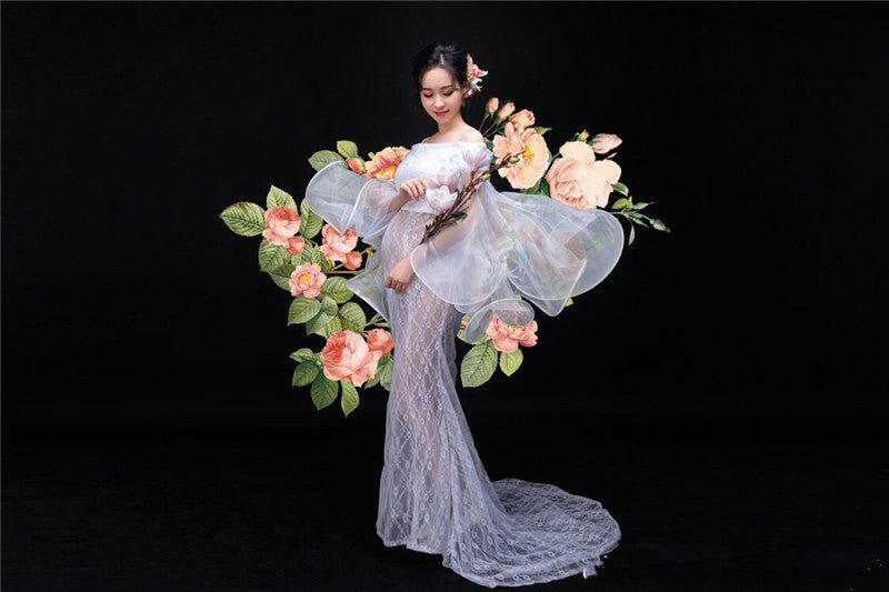 Sexy Maternity Dresses photography maternity lace dress props pphoto shooting woman pregnancy dress many styles to choose